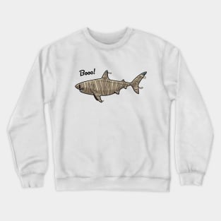 Booo Mummy Shark Funny Gift Women Men Boys Girls Crewneck Sweatshirt